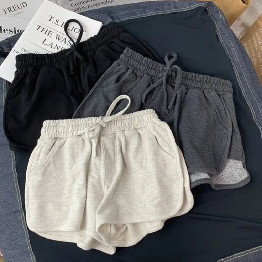 Women’s: Cotton Casual Shorts for Summer with Elastic Waists, Female  sizes S-3XL