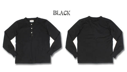 Men’s: Vintage Style 350g Heavyweight Long Sleeve Henley Base Layer Plain