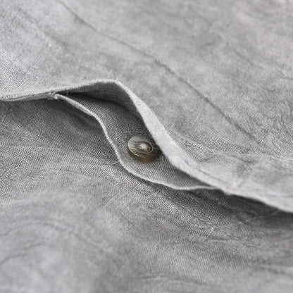 Men's: 100% Linen High Quality Vintage Style Wrinkled Soft Breathable Slim Fit Shirts