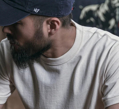 Men’s: Vintage Style Heavyweight Cotton Seamless Tubular T-Shirt Summer Plain Basic Tee Shirts
