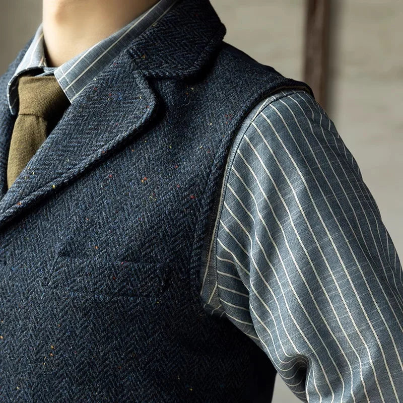 Men’s: Vintage Style Candy Stripes Casual/ Work Long Sleeve Shirt